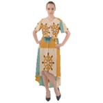 Nautical Elements Collection Front Wrap High Low Dress