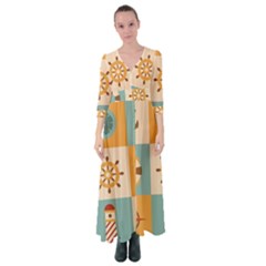 Button Up Maxi Dress 