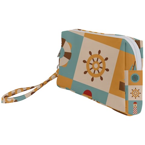 Nautical Elements Collection Wristlet Pouch Bag (Small) from ArtsNow.com