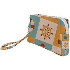 Nautical Elements Collection Wristlet Pouch Bag (Small) from ArtsNow.com