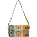 Nautical Elements Collection Removable Strap Clutch Bag