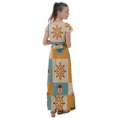Flutter Sleeve Maxi Dress 