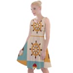 Nautical Elements Collection Knee Length Skater Dress