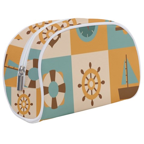 Nautical Elements Collection Make Up Case (Medium) from ArtsNow.com