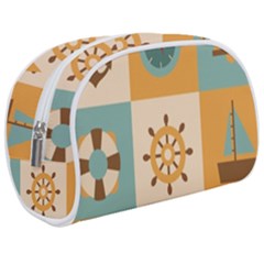 Nautical Elements Collection Make Up Case (Medium) from ArtsNow.com