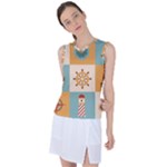 Nautical Elements Collection Women s Sleeveless Sports Top