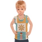 Nautical Elements Collection Kids  Sport Tank Top