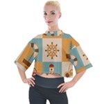 Nautical Elements Collection Mock Neck T-Shirt