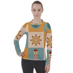 Nautical Elements Collection Women s Pique Long Sleeve T-Shirt