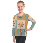 Nautical Elements Collection Kids  Long Mesh T-Shirt