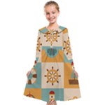 Nautical Elements Collection Kids  Midi Sailor Dress
