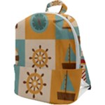Nautical Elements Collection Zip Up Backpack