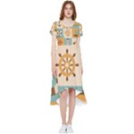 Nautical Elements Collection High Low Boho Dress