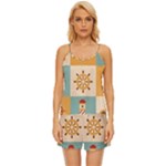 Nautical Elements Collection Satin Pajama Short Set