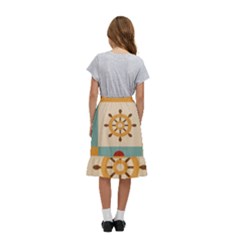 Kids  Ruffle Flared Wrap Midi Skirt 