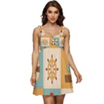 Nautical Elements Collection Ruffle Strap Babydoll Chiffon Dress