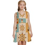 Nautical Elements Collection Kids  Sleeveless Tiered Mini Dress