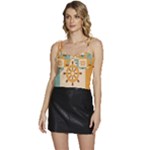 Nautical Elements Collection Flowy Camisole Tie Up Top