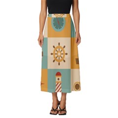 Classic Midi Chiffon Skirt 