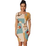 Nautical Elements Collection Fitted Knot Split End Bodycon Dress