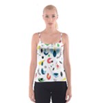 Vector Set Isolates With Cute Birds Scandinavian Style Spaghetti Strap Top