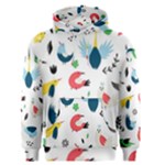 Vector Set Isolates With Cute Birds Scandinavian Style Men s Core Hoodie