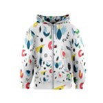 Vector Set Isolates With Cute Birds Scandinavian Style Kids  Zipper Hoodie