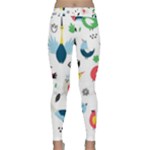 Vector Set Isolates With Cute Birds Scandinavian Style Classic Yoga Leggings