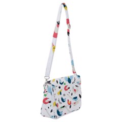 Shoulder Bag with Back Zipper 