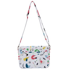 Shoulder Bag with Back Zipper 
