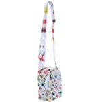 Vector Set Isolates With Cute Birds Scandinavian Style Shoulder Strap Belt Bag