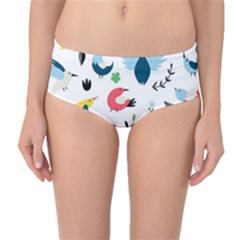 Mid-Waist Bikini Bottoms 