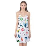 Vector Set Isolates With Cute Birds Scandinavian Style Camis Nightgown 