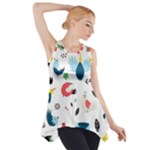Vector Set Isolates With Cute Birds Scandinavian Style Side Drop Tank Tunic