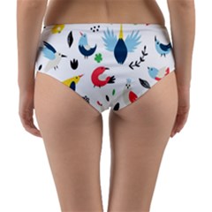Reversible Mid-Waist Bikini Bottoms 