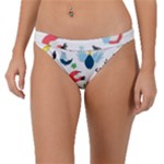 Vector Set Isolates With Cute Birds Scandinavian Style Band Bikini Bottoms