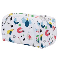 Vector Set Isolates With Cute Birds Scandinavian Style Toiletries Pouch from ArtsNow.com