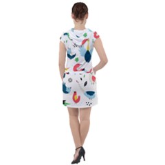 Drawstring Hooded Dress 