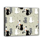 Cute Cat Seamless Pattern Canvas 10  x 8  (Stretched)