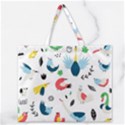Zipper Large Tote Bag 