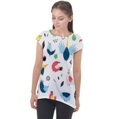 Cap Sleeve High Low Top 