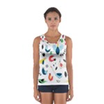 Vector Set Isolates With Cute Birds Scandinavian Style Sport Tank Top 