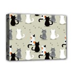 Cute Cat Seamless Pattern Deluxe Canvas 16  x 12  (Stretched) 