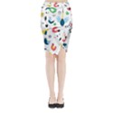 Midi Wrap Pencil Skirt 