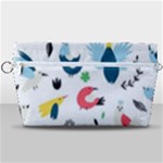 Vector Set Isolates With Cute Birds Scandinavian Style Handbag Organizer