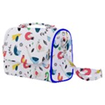 Vector Set Isolates With Cute Birds Scandinavian Style Satchel Shoulder Bag