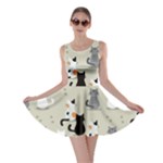 Cute Cat Seamless Pattern Skater Dress