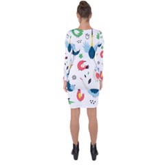 Asymmetric Cut-Out Shift Dress 