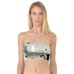Cute Cat Seamless Pattern Bandeau Top