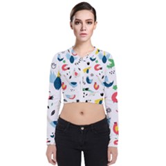 Long Sleeve Zip Up Bomber Jacket 